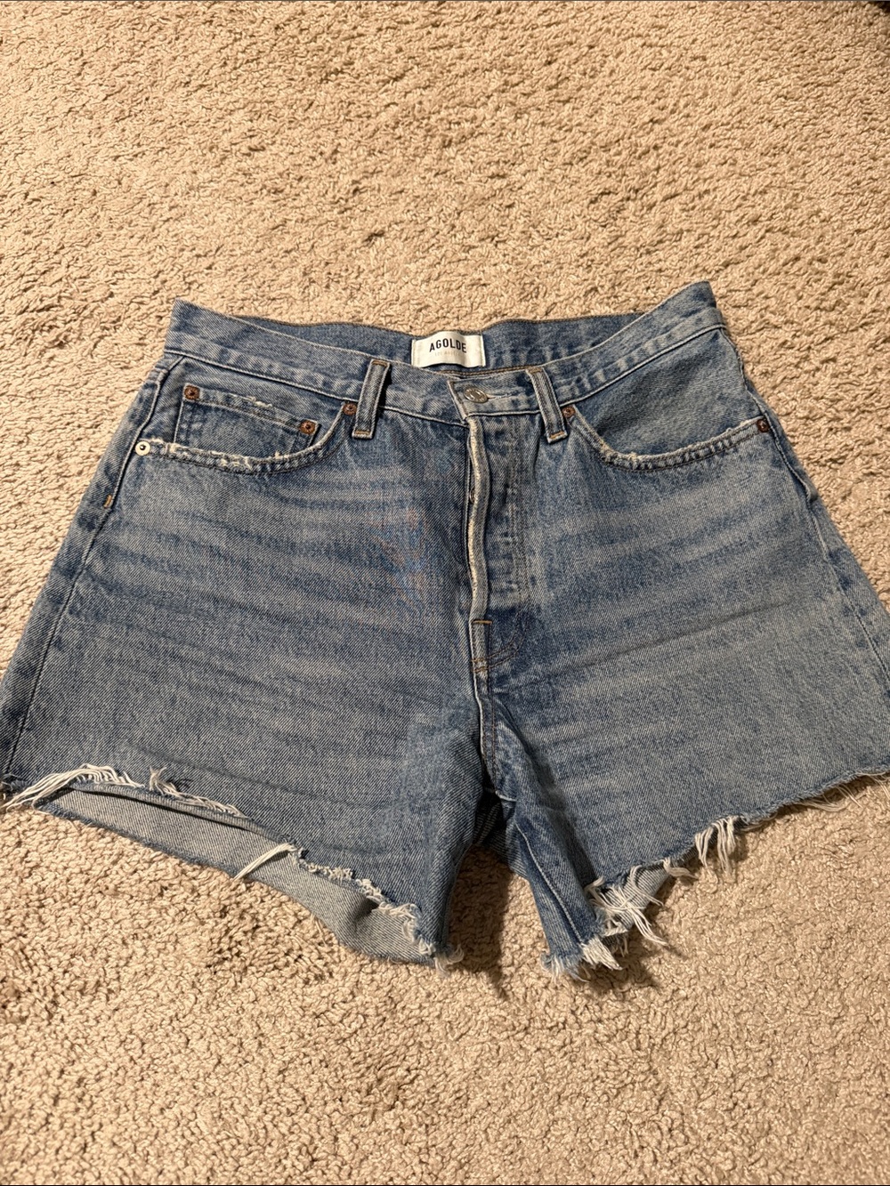 Agolde Parker Long Short in Wheel - Picture 4 of 7
